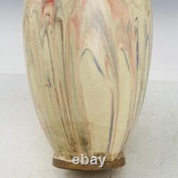 10.2 Antique Chinese Marbled ware dynasty Porcelain White glaze Fambe leaf Vase