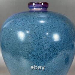 10.2 China Antique song dynasty Porcelain jun kiln blue glaze fambe plum vase