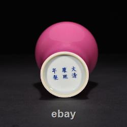 10.2 Chinese Old Antique porcelain qing dynasty qianlong mark red glaze Vase