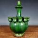 10.6 Chinese Old Antique Porcelain Tang Dynasty Green Glaze Lampholder Vase