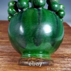 10.6 Chinese Old Antique Porcelain tang dynasty Green glaze Lampholder Vase