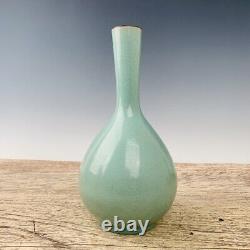 10.6Chinese Old Porcelain Song Dynasty Ru Kiln Long Necked Vase