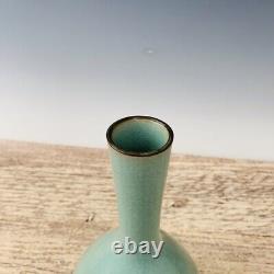 10.6Chinese Old Porcelain Song Dynasty Ru Kiln Long Necked Vase