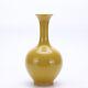 10 Antique Old Chinese Porcelain Qing Dynasty Yongzheng Mark Yellow Glaze Vase