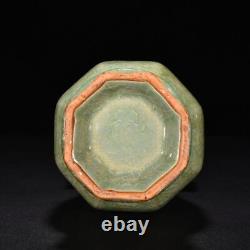 10 Antique song dynasty Porcelain longquan kiln cyan Ice crack double ear vase