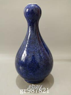 10 Chinese Old Porcelain ming dynasty xuande mark Blue glaze garlic head Vase