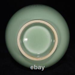 10 Chinese Old Porcelain song dynasty longquan kiln cyan glaze open slice Vase