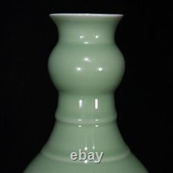 10 Chinese Old Porcelain song dynasty longquan kiln cyan glaze open slice Vase