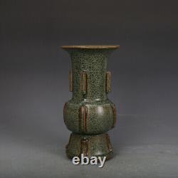 10 Collection Chinese Song Porcelain Guan Kiln Hacking Flower Vase