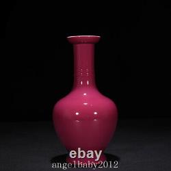 10 Old Antique Chinese Porcelain qing dynasty yongzheng mark red glaze Vase