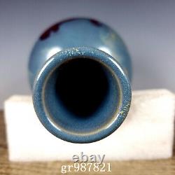 11.3 Old Antique Chinese Porcelain Song dynasty jun kiln blue glaze Fambe Vase