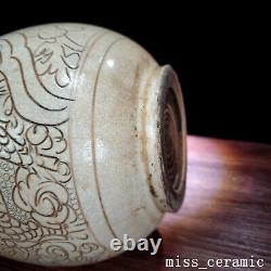 11.3 Old Chinese Porcelain Song dynasty cizhou kiln White Kylin yuhuchun Vase