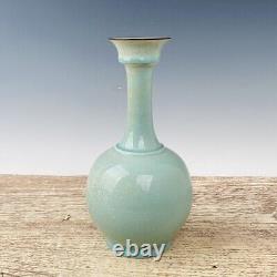 11.4 Chinese Antique Porcelain song dynasty ru kiln cyan glaze Ice crack Vase