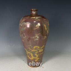 11.4 china antique song dynasty guan kiln ding porcelain luminous dragon vase