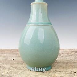 11.4Chinese Old Porcelain Song Dynasty Ru Kiln Purple Mouth Vase