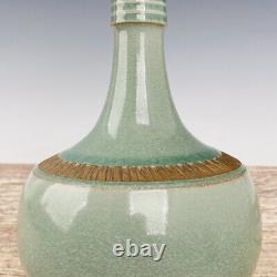 11.6 Antique Chinese Porcelain Song dynasty ru kiln cyan glaze Ice crack Vase