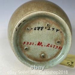 11.6 Rare Old Chinese Ru Kiln Porcelain Dynasty Characters Vase Bottle