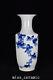 11 Chinese Old Antique Porcelain Qing Dynasty Blue White Flower Bird Vase