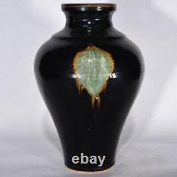 11 Chinese Old Antique Porcelain song dynasty jizhou kiln Black glaze leaf Vase