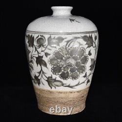 11 Chinese Old Antique Porcelain yuan dynasty Blue white flower Pulm Vase