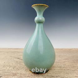 11 Chinese Ru Porcelain Handmade Exquisite Lettering Vase