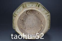 11Treasure Chinese Porcelain Song Dynasty Black Blue and White Octagonal bottle