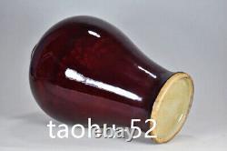 12.5Treasure Chinese Porcelain Qing Dynasty Kangxi Jun Kiln Plum Vase