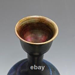 12.6 Old song dynasty jun Porcelain Ceramic glaze carved Chinese mark gilt vase