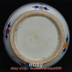 12.8 Xuande Marked Chinese blue white porcelain big ripe fruits Bottle pot