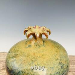 12 Antique Chinese Porcelain Song dynasty jun kiln red Fambe pomegranate Vase