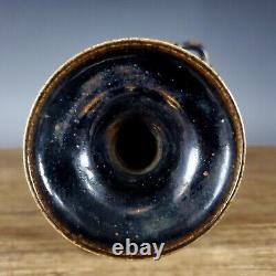 12 Chinese Porcelain Song dynasty jiexiu kiln Black glaze flower Four ear Vase