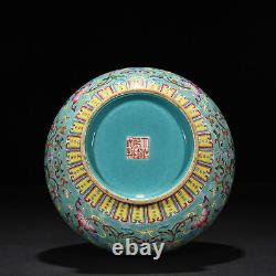 12 Chinese Porcelain qing dynasty qianlong mark famille rose dragon lotus Vase