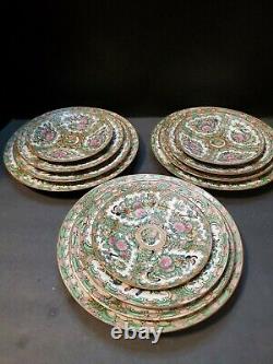 12 piece dinnerware set Rose Medallion Chinese Porcelain