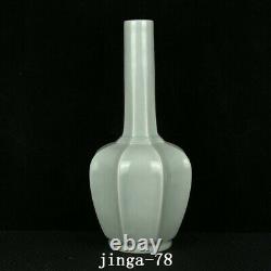 13.8 Chinese Old Antique Porcelain song dynasty longquan kiln cyan glaze Vase