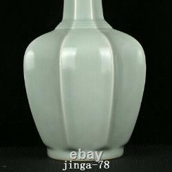 13.8 Chinese Old Antique Porcelain song dynasty longquan kiln cyan glaze Vase