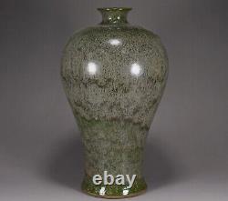 13 Antique Chinese Porcelain qing dynasty kangxi cyan glaze Ice crack Pulm Vase
