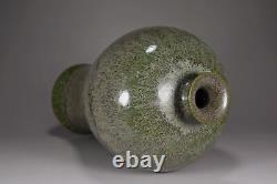 13 Antique Chinese Porcelain qing dynasty kangxi cyan glaze Ice crack Pulm Vase