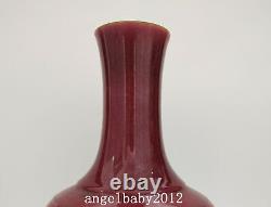 13 Chinese Antique Porcelain Qing dynasty yongzheng mark red glaze gilt Vase