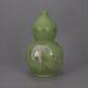 13 Collect Chinese Porcelain Gild Green Glaze Animal Crane Gourd Vase