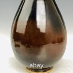 14.2 Antique Chinese Porcelain Song dynasty jian kiln Black glaze yuhuchun Vase