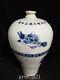 16.9 Chinese Old Antique Porcelain Yuan Dynasty Wude Blue White Fish Pulm Vase