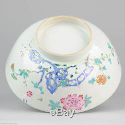 18C Chinese Porcelain Famille Rose Bowl Chinese Taste High Quality Antique