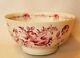 18th Century Chinese Export Porcelain Purple Floral Decorated Bowl 5-3/4 Dia