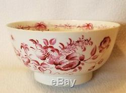 18th Century Chinese Export Porcelain Purple Floral Decorated Bowl 5-3/4 dia
