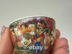 18th Century Chinese Export porcelain miniature tea bowl & saucer