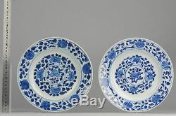 18th c Antique Blue & White Plate Chinese China Porcelain