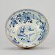 19.3cm 18c Kangxi Blue White Batavian Bowl Chinese Antique Porcelain Qing