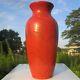 1920s Weller Chengtu American Art Pottery Large 15 Floor Vase Chinese Red Glaze