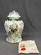 19th Century Chinese Porcelain Famille Rose 15 3/4 Ginger Jar Withlid Coa