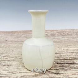 2.7Chinese Old Porcelain Song Dynasty Guan Kiln vase with a dish-shaped mouth